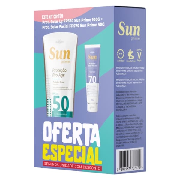 KIT PROT SOLAR SUN LOCAO FPS50 100GR+FPS70 50G