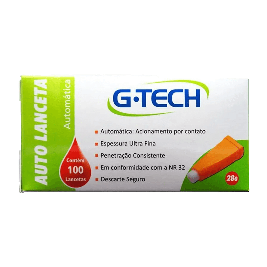 LANCETAS G-TECH AUTOMATICA 28G C/100 UN