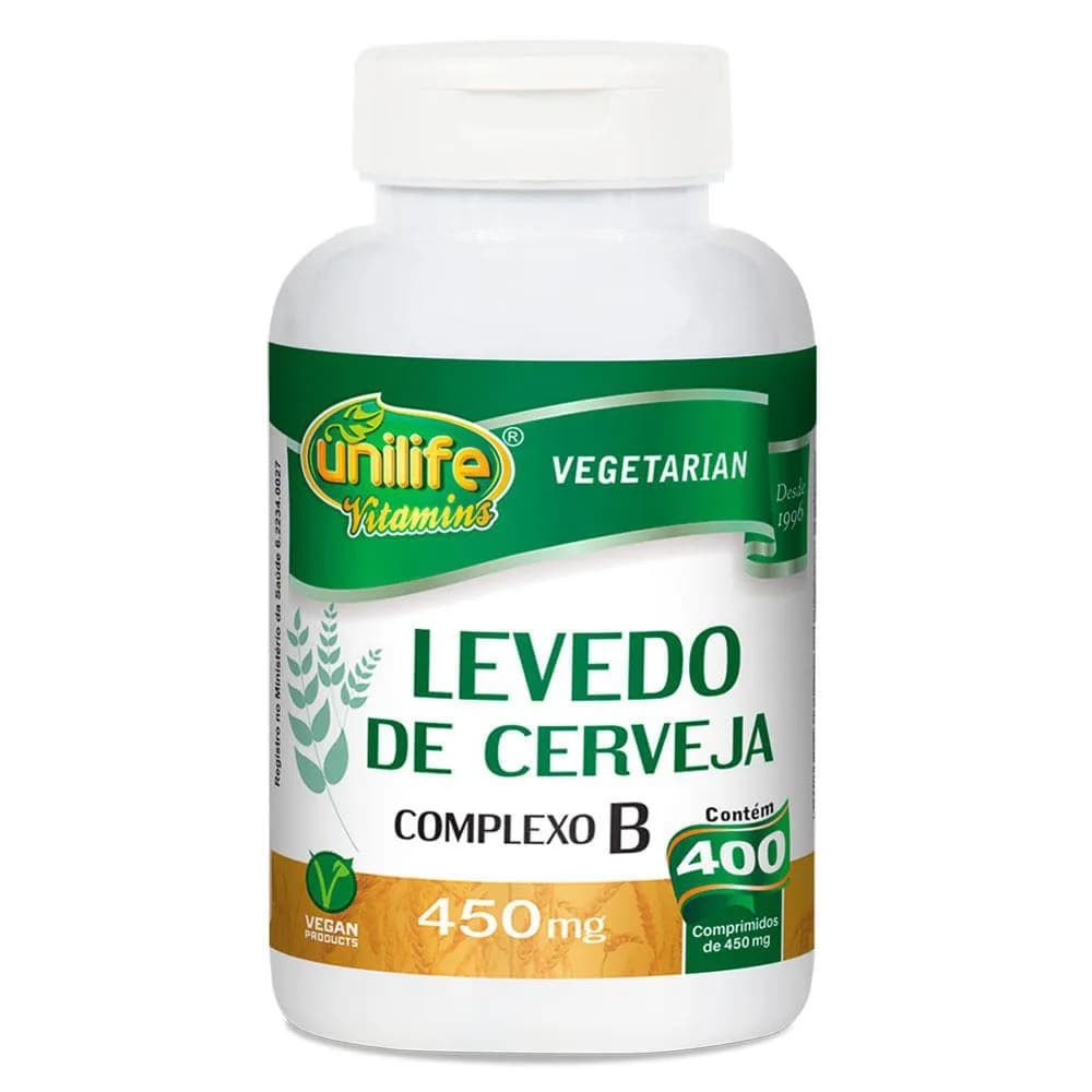 LEVEDO DE CERVEJA UNILIFE 450MG 400 COMP