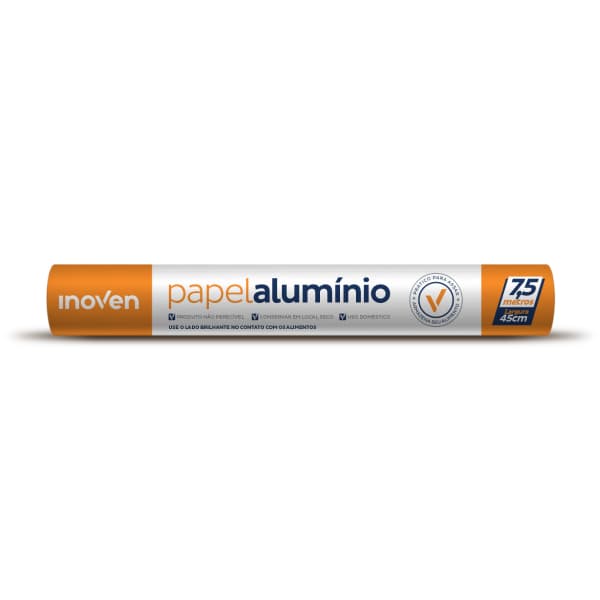 PAPEL ALUMINIO INOVEN 45CMX7,5M