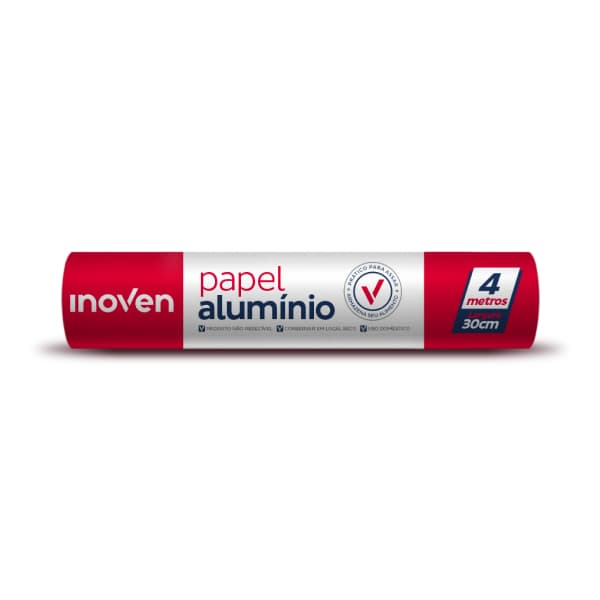 PAPEL ALUMINIO INOVEN 30CMX4M