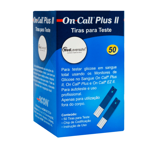 TIRAS REAGENTES ON CALL PLUS II 50 UN
