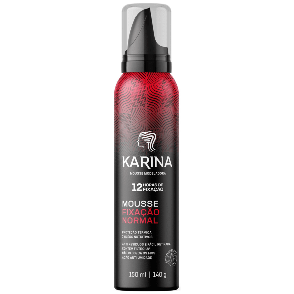 MOUSSE KARINA FIXACAO 150ML NORMAL